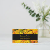 Herfst Maple Leaves met Autumn Colors Visitekaartje (Staand voorkant)