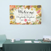 Herfst Maple Leaves Pumpkin Weduwschap Welkom Spandoek (Beurs)