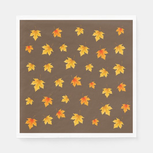 Herfst Maple Leaves Servet (Voorkant)