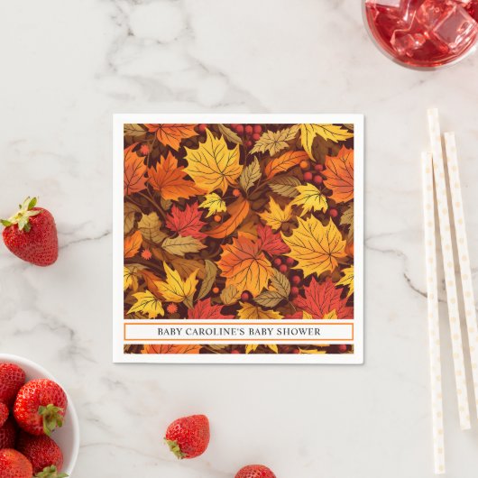Herfst Maple Leaves Servet (Insitu)
