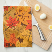 Herfst Maple Leaves Theedoek (Quarter Fold)
