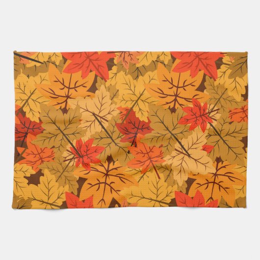 Herfst Maple Leaves Theedoek (Horizontaal)