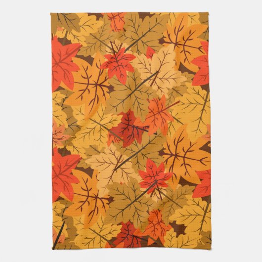 Herfst Maple Leaves Theedoek (Verticaal)