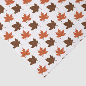 Herfst Maple Leaves Tissuepapier (Detail)
