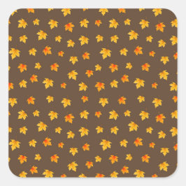 Herfst Maple Leaves Vierkante Sticker