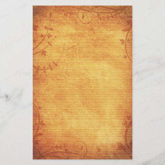 Herfst Maple Leaves Wedding Menu Kaart (Achterkant)