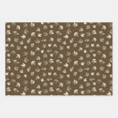 Herfst Maple lekt op bruin - naadloos patroon. Inpakpapier Vel (Voorkant 2)