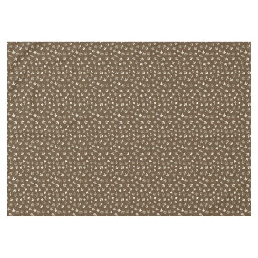 Herfst Maple lekt op bruin - naadloos patroon. Tafelkleed (Voorkant (Horizontaal))