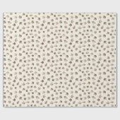 Herfst Maple lekt op room - naadloos patroon. Cadeaupapier (Vlak)