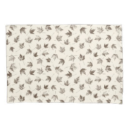 Herfst Maple lekt op room - naadloos patroon. Kussensloop