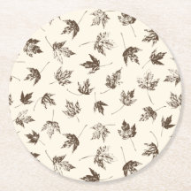 Herfst Maple lekt op room - naadloos patroon.