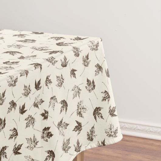 Herfst Maple lekt op room - naadloos patroon. Tafelkleed (Voorbeeld)