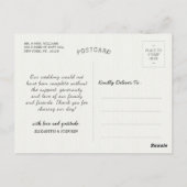 Herfst Maple leves Pumpkin Weddenschap bedankt Briefkaart (Achterkant)