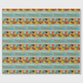 Herfst Maple: Pinecone Natuur Lijst. Cadeaupapier (Vlak)