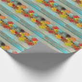 Herfst Maple: Pinecone Natuur Lijst. Cadeaupapier (Hoek)