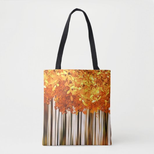 Herfst maple tree modern najaar bos tote bag (Voorkant)