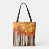 Herfst maple tree modern najaar bos tote bag (Achterkant)