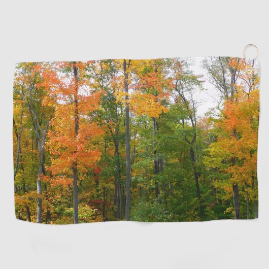 Herfst Maple Trees Autumn Natuur Fotografie Golfhanddoek (Horizontaal)