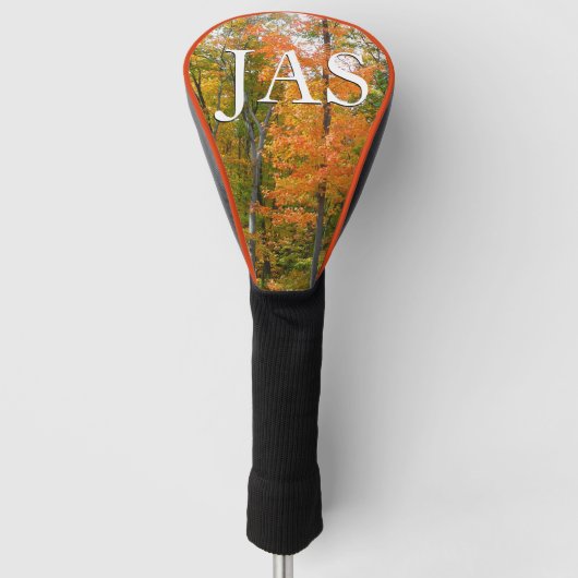 Herfst Maple Trees Autumn Natuur Fotografie Golfheadcover (Voorkant)