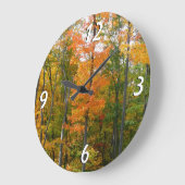 Herfst Maple Trees Autumn Natuur Fotografie Grote Klok (Hoek)