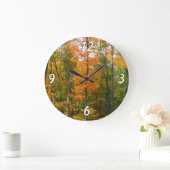 Herfst Maple Trees Autumn Natuur Fotografie Grote Klok (Huis)