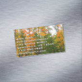 Herfst Maple Trees Autumn Natuur Fotografie Magnetisch Visitekaartje (Voorbeeld)