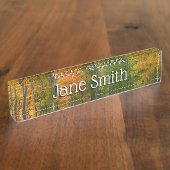 Herfst Maple Trees Autumn Natuur Fotografie Naambordje (Zijkant)