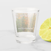 Herfst Maple Trees Autumn Natuur Fotografie Shot Glas (Achterkant)