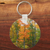 Herfst Maple Trees Autumn Natuur Fotografie Sleutelhanger (Voorkant)