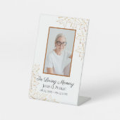 Herfst Maple verlaat begrafenis Reclamebord Met Voetstuk (Voorkant)