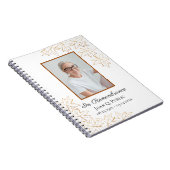 Herfst Maple verlaat begrafenismonument Notitieboek (Rechterzijde)