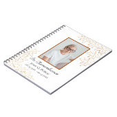 Herfst Maple verlaat begrafenismonument Notitieboek (Linkerzijde)