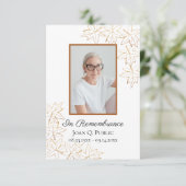 Herfst Maple verlaat begrafeniswaak Bedankkaart (Staand voorkant)