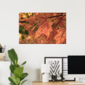 Herfst Maple verlaat HDR Poster (Thuiskantoor)