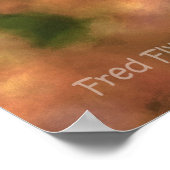 Herfst Maple verlaat HDR Poster (Hoek)