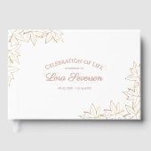 Herfst Maple verlaat herdenkingsmonument Gastenboek (Voorkant)