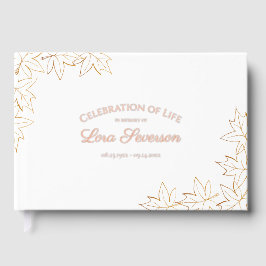 Herfst Maple verlaat herdenkingsmonument Gastenboek