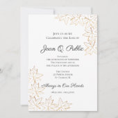 Herfst Maple verlaat herdenkingsmonument Kaart (Voorkant)