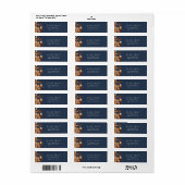 Herfst marineadres label (Full Sheet)