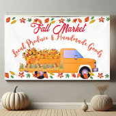 Herfst Market Pumpkin Farmhouse Handmade Goods Tru Spandoek