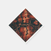 Herfst Marmer Roestige Bladeren Découpage Servette Servet (Hoek)