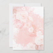 Herfst Marsala Bourgogne Bloemen Pompoen Baby show Kaart (Achterkant)