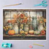 Herfst Mason Jars Tissuepapier (Craft)