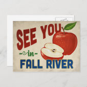 Herfst Massachusetts Apple - Vintage Travel Briefkaart (Voorkant / Achterkant)
