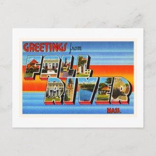 Herfst Massachusetts MA Old Travel Souvenir Briefkaart
