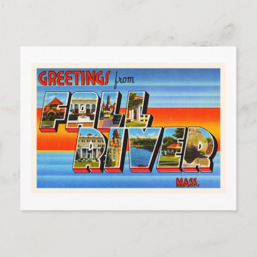 Herfst Massachusetts MA Old Travel Souvenir Briefkaart (Voorkant)