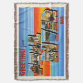 Herfst Massachusetts MA Old Travel Souvenir Deken (Voorkant Verticaal)