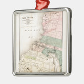 Herfst, Massachusetts Map (1874) Metalen Ornament (Links)