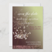 Herfst Meadow Dandelion Wedding Save the Date (Voorkant)