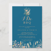 Herfst Meadow Wild Floral I Do BBQ Engagement Part Kaart (Voorkant)